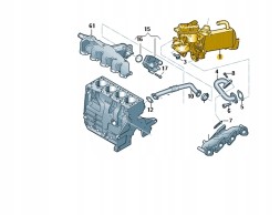 Valeo 03L131512DT V29041282 Дилерський VW AUDI 03L131512DT радіатор рециркуляційний. EGR