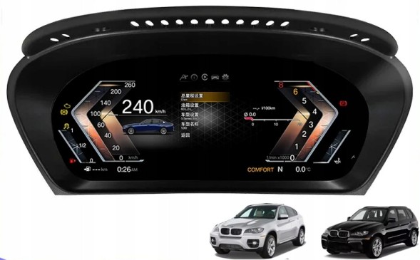 Китай BMW X5 E70 X6 E71 2006-2013 CYFROWY LICZNIK LCD ПАНЕЛЬ ПРИЛАДІВ