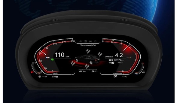 Китай ZEGARY CYFROWE LCD BMW E90 E91 E92 E93 LINUX 2005-2012 1920X720p Приладова панель