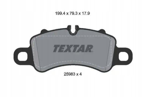 Textar 2598303 Гальмівні колодки передні 2598303 textar porsche 911