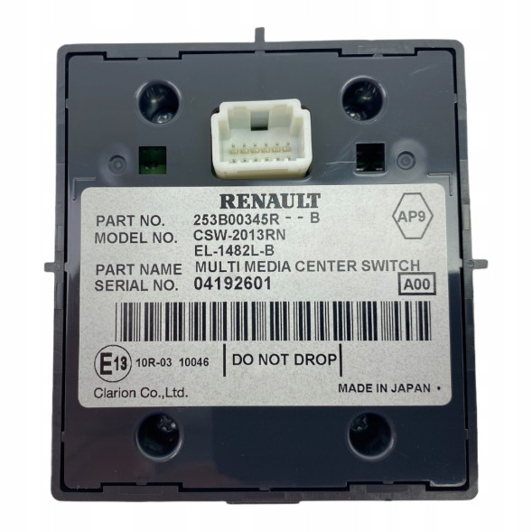 Renault OE 253B00345R 253B02542R Мультимедійна панель управління Renault Megane III 3