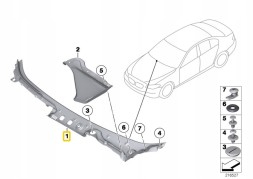 BMW OE 51717203124 7203124 BMW F10 F11 ORYGINAŁ 720312451717203124 Козирок BMW F10 F11 7203124 OE
