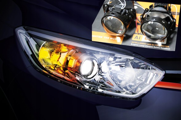 Auto Gamma Soczewki projektory Bi-LED 3.0\ Лінзи проектори bi-led global 3.0" 55w 6000k регенерація фар