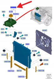 Ford OE JB3G-8K218-AA, JB3Z8A080A РОЗШИРЮВАЛЬНИЙ БАК 2.0 2.2 3.2 FORD RANGER 15- OE 2418832 _JB3G-8K218-AA