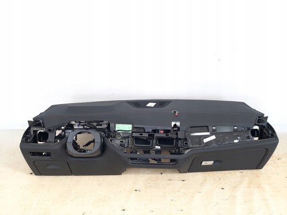 BMW OE 9634912 Sensatec schwarz / schwarz / szara nić BMW X6 G06 LCI LIFT ПРИЛАДОВА ПАНЕЛЬ КОНСОЛЬ КОКБІНА SENSATEC СІРА НИТКА