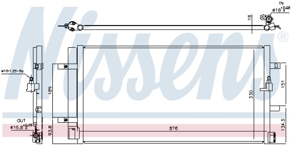 940453 NISSENS Радіатор кондиціонера First Fit