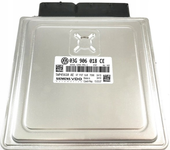 Siemens KOMPUTER ECU VW PASSAT 2.0 03G906018CE 5WP45610AE. ecu SERWISECUDOPISZE КОМП'ЮТЕР ECU VW PASSAT 2.0 03G906018CE 5WP45610AE