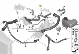 BMW OE 11537806706 Bmw шланг трубка системи охолодження m57 11537806706