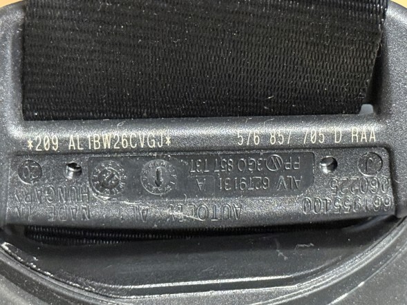 SEAT OE 576857705D / 576857706D РЕМНІ БЕЗПЕКИ ДЛЯ SEAT ATECA 2016-2026, СИСТЕМА PRESAFE, ЛІВИЙ + ПРАВИЙ ПЕРЕДНІ