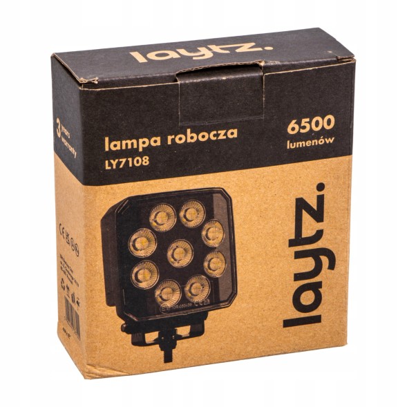 Mizar 89381 LED робочі лампи 12В / 24В вигнуті 6500 Лм Laytz – комплект 2 шт.