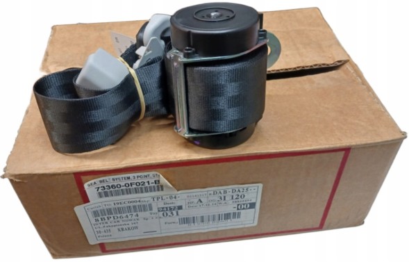 Toyota OE 73360-0F021-B2 Ремінь безпеки Сидіння заднє праве TOYOTA VERSO 2009-2017 Оригінал