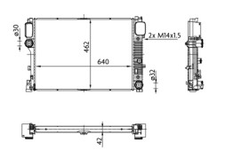 CR 38 000S MAHLE ORIGINAL Радіатор системи охолодження