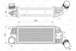 Valeo 818620 Охолоджувач повітря інтеркулер 818620 valeo
