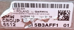 BMW OE BMW Garmin Headunit Висока аудіо навігація MGU22- 5B3AFF1 65125B3AFF1