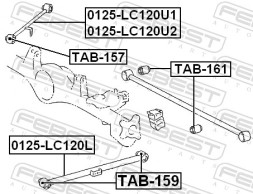 TAB 161 FEBEST Сайлентблок
