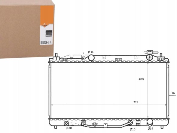 NRF 86236493 NRF Nrf59079 охолоджувач двигуна (автоматичний) toyota c + помічник водія #33