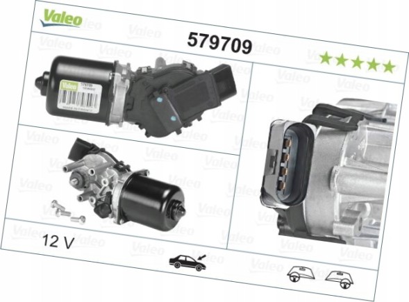 Valeo 579709 Двигун склоочисника передній audi a2 00->