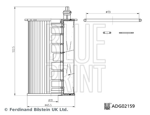 ADG02159 BLUE PRINT Фільтр оливи