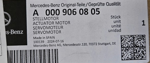 Mercedes-Benz OE A0009060805 КРОКОВИЙ ДВИГУН КОНДИЦІОНАРУ ТА ОПАЛЕННЯ MERCEDES VITO VIANO 639