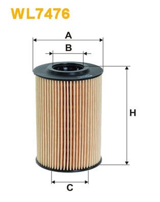 WL7476 WIX FILTERS Фільтр оливи