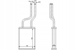 Nissens 73457 NIS/ZS Обігрювач (190x160x35) toyota hiace iv 2.4-2.7 0
