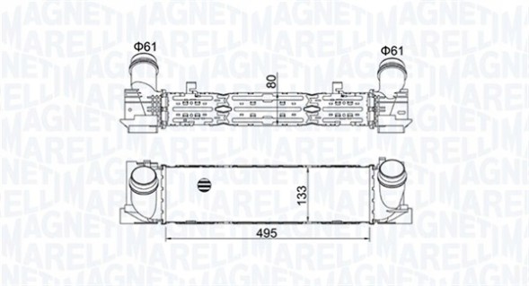 MAGNETI MARELLI 351319204900 Інтеркулер bmw 1 (f20) - magneti marelli 351319204900