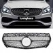 Китай 11256 Атрапа гриль DIAMOND BLACK Mercedes CLA C117 2013–2019 – ЧОРНИЙ + ХРОМ
