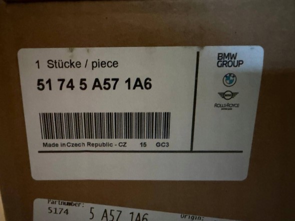 BMW OE 51745A571A6 Повітрозабірник жалюзій ролика повітря BMW 1 F70 5174 5A571A6