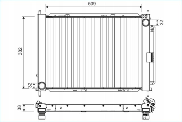 Valeo 822675 Модуль охолодження valeo 822675