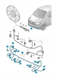 Volkswagen OE Установка променя PDC VW TRANSPORTER T6 T6.1 6XPDC 7LA971095C