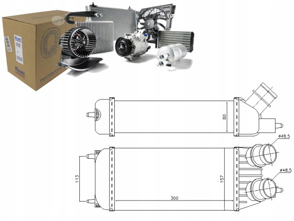 Nissens NIS96613(iMOTO) Інтеркулер citroen jumpy fiat scudo ulysse lanci + набір водія #37