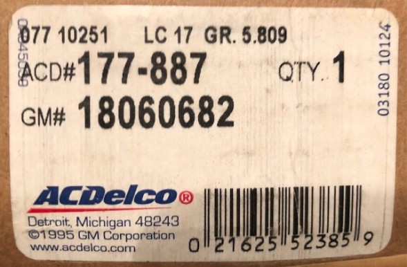 General Motors 18060682 Новий oe gm гальмівний диск cadillac cts sts 18060682 acdelco 177-887