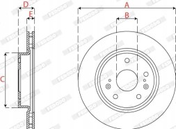Ferodo DDF2791C Гальмівний диск передній ddf2791c ferodo suzuki