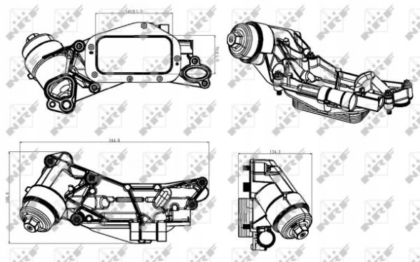 NRF 31315 Nrf 31315 корпус, масляний фільтр