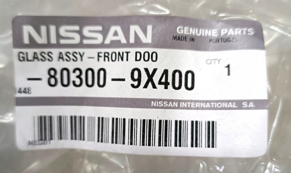 Nissan OE 803009X400 Скло ліве, двері задні ліві, що відкриваються Nissan Atleon 2011+ NEW OE