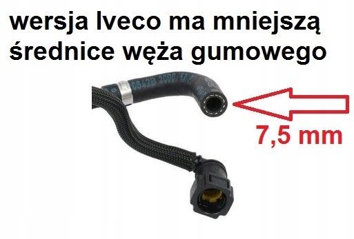 NAVECO GP 504373673 ПАЛИВНІ ДРОТИ Peugeot Boxer Citroen Jumper 3.0 E5 ЖИВЛЕННЯ ПОВЕРНЕННЯ
