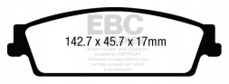 EBC DP63022 Гальмівні колодки greenstuff ebc brakes cadillac escalade escalade esv cadil