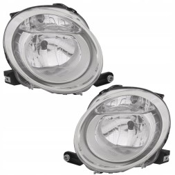 TYC 303509-E + 303510-E MHM TUNING Рефлектор Фара Ближнього Світла Tyc Fiat 500 312 2007-2015 комплект
