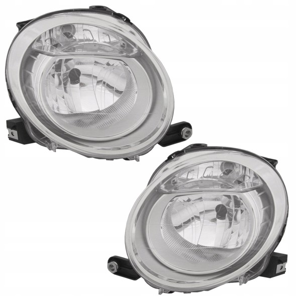 TYC 303509-E + 303510-E MHM TUNING Рефлектор Фара Ближнього Світла Tyc Fiat 500 312 2007-2015 комплект