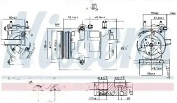 Nissens 890217 Компресор кондиціонера 890217 nissens