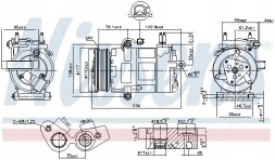 Nissens 890217 Компресор кондиціонера 890217 nissens