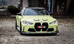 Китай 432380741 НАКЛАДКИ ПОРОГІВ ПЛАНКИ ПІД БІЧНІ ПОРОГИ AX STYLE BMW G80 G81 G82 G83 CARBON