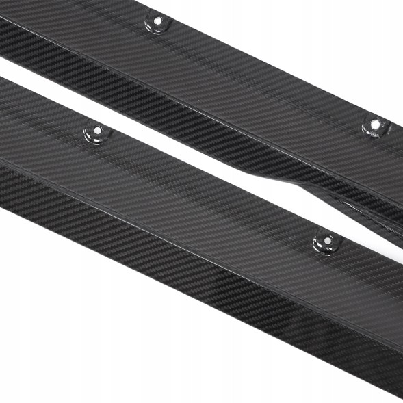 Китай 432380741 НАКЛАДКИ ПОРОГІВ ПЛАНКИ ПІД БІЧНІ ПОРОГИ AX STYLE BMW G80 G81 G82 G83 CARBON