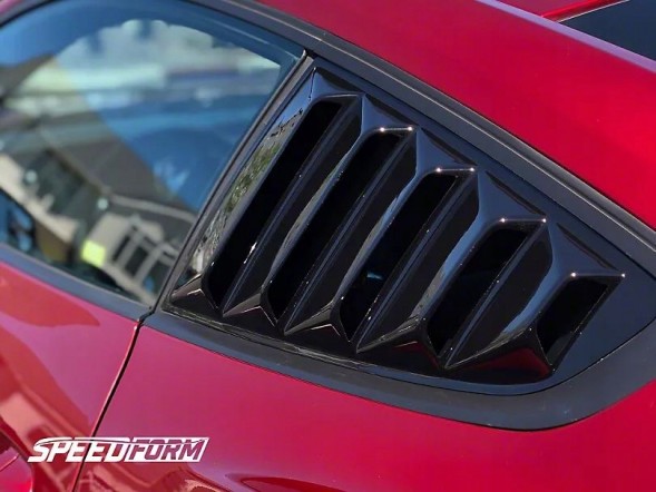 Китай 000-MU15-QWLSFGB Накладки-жабри на бічні вікна - Чорний Глянець FORD MUSTANG 2015-2023