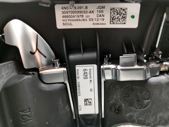 Audi OE 4N0419091B, DWP521347OE НОВЕ ОРИГІНАЛЬНЕ МУЛЬТИФУНКЦІОНАЛЬНЕ КЕРМО З ПЕЛЮСТКАМИ ШКІРА ЧОРНА AUDI A8 A7 A6 C8 4N0419091B