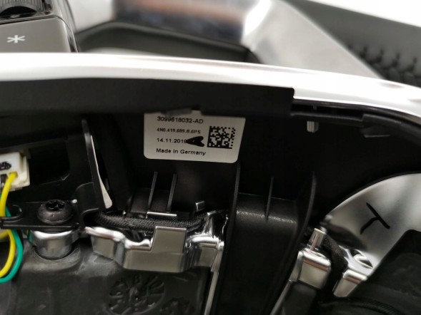 Audi OE 4N0419091B, DWP521347OE НОВЕ ОРИГІНАЛЬНЕ МУЛЬТИФУНКЦІОНАЛЬНЕ КЕРМО З ПЕЛЮСТКАМИ ШКІРА ЧОРНА AUDI A8 A7 A6 C8 4N0419091B