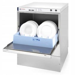 Китай WEW-SC-HP-1010282 Професійна посудомийна машина Hendi 50x50см 400V з дозатором, помпою зливу, клас енергоефективності A++