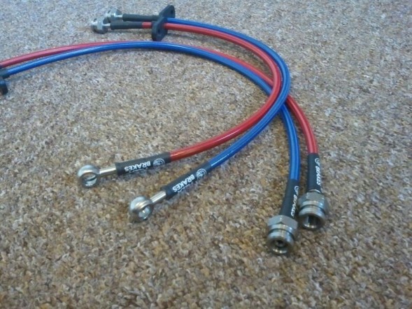 Pizza Brakes Przewody hamulcowe w oplocie Honda Civic 6g EK/EJ Гальмівні дроти в обплетенні Honda Civic 6г EK/EJ
