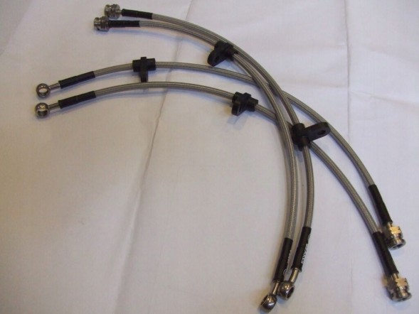 Pizza Brakes Przewody hamulcowe w oplocie Honda Civic 6g EK/EJ Гальмівні дроти в обплетенні Honda Civic 6г EK/EJ