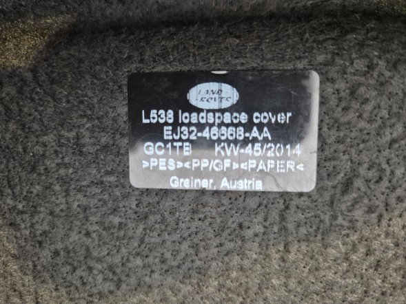 Land Rover OE markus- EJ32-46668-AA Полиця багажника EJ32-46668-AA Range Rover Evoque L538